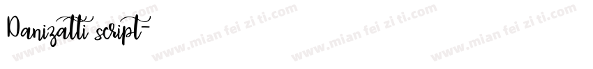 Danizatti script字体转换